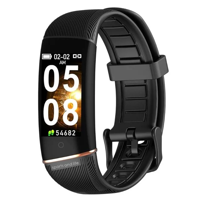 E98 Smart Bracelet Men Women Fitness Track Heart Rate Monitor Smart Watch Blood Pressure Watch IP67 Waterproof Sport smart band - Цвет: Black