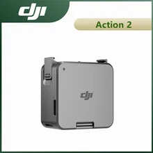 Moduł zasilania DJI Action 2 może filmować do 180 minut zyskuje karta microSD Slot Hot-swappable i używany z zewnętrzny mikrofon tanie tanio DJI Action 2 Power Module CN (pochodzenie) Zestawy akcesoriów do aparatu fotograficznego