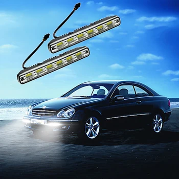 

Headlights LED COB Car Lights Head Lamp White DRL 7W Fog Lamps 2Pcs Daytime Running Light Car-styling 6leds