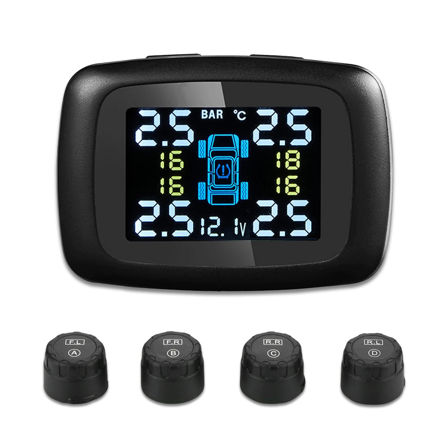 Автомобильная TPMS беспроводная система контроля давления в шинах датчики