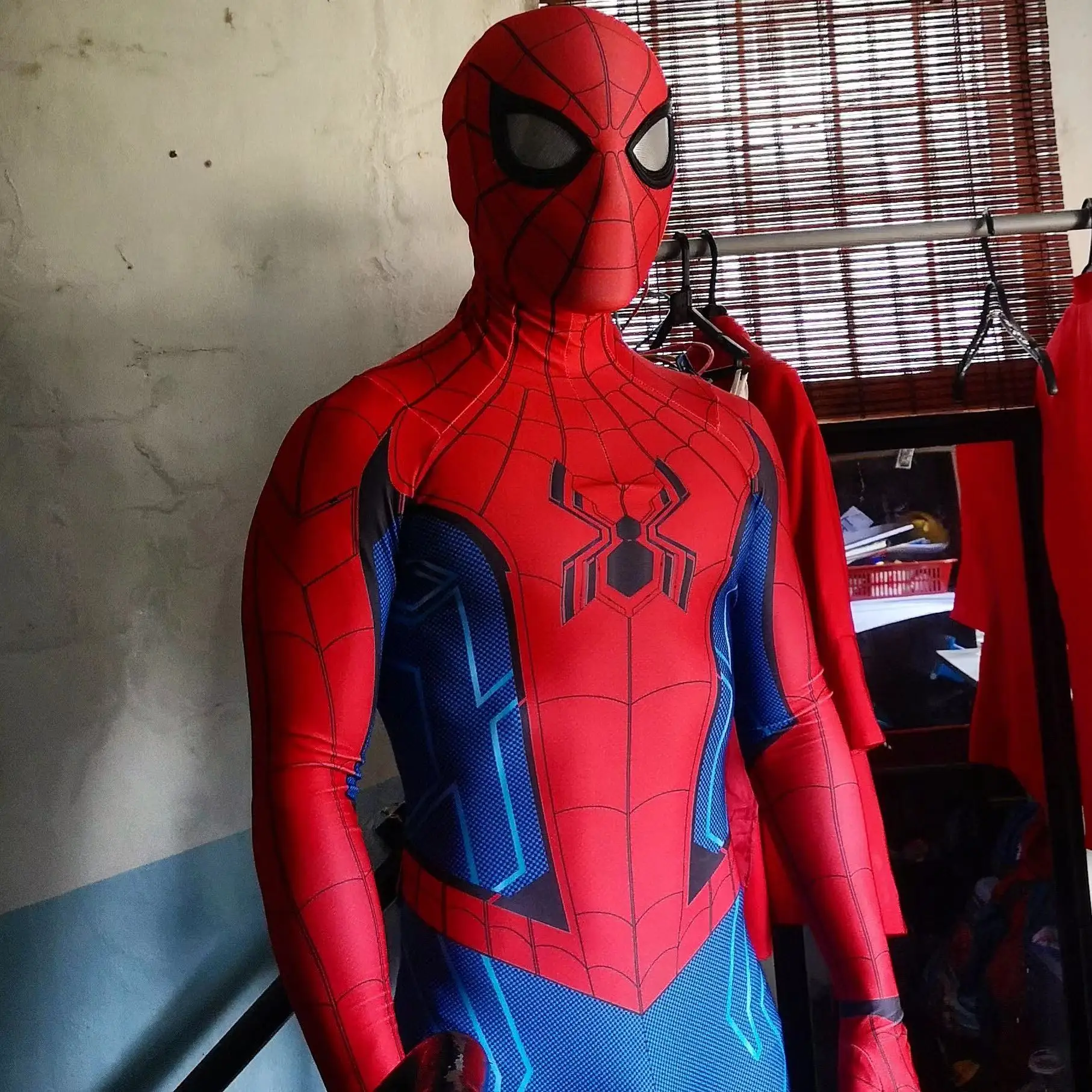

Home Coming Classic suit Cosplay Bodysuit Costume Halloween Skin Spandex Zentai costume for Adult/Kids