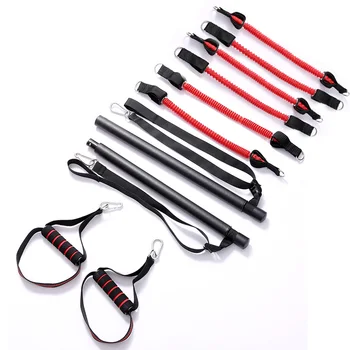 

Workout Pilates Stick Bodybuilding Fitness Equipment Lose Weight Pull Rope Multipurpose Yoga Resistance Band Set Expander Latex