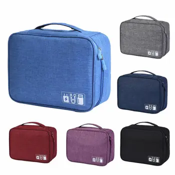 

2019 New Unisex Cosmetic Bag Travel Storage Bag Organizer Solid Zipper Portable Large Capacity Storage Box