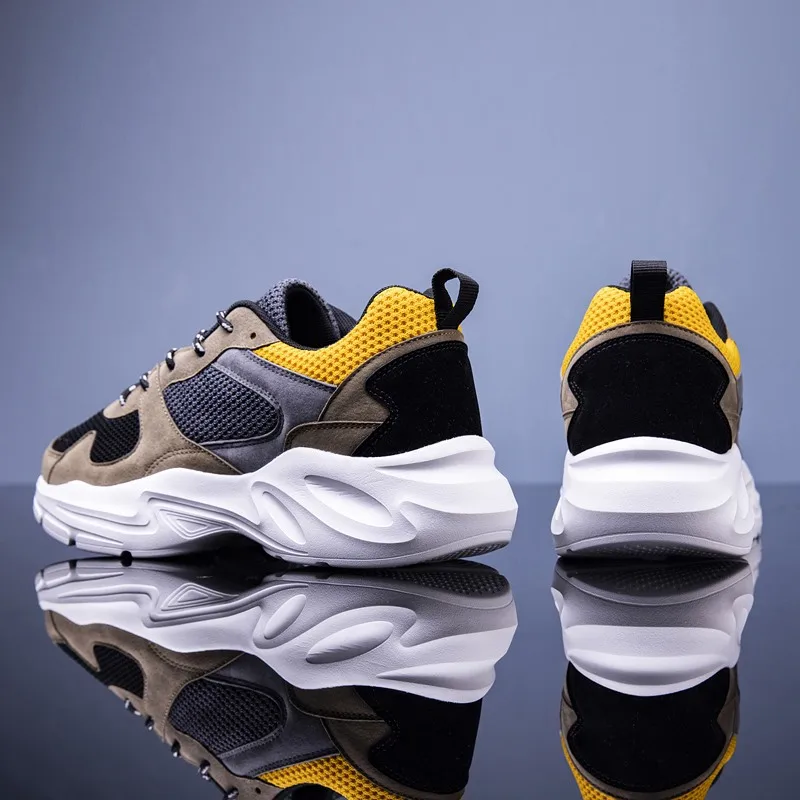

2020 New men casual sports shoes fashion trend wild running shoes color matching breathable mesh comfortable walking lightweight