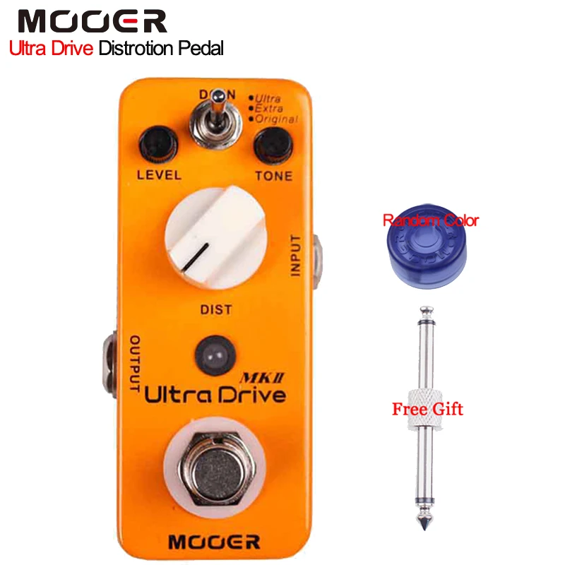 Mooer Ultra Drive MKII distorsion Guitar Effect Pedal 3 режима работы: /дополнительный/Ультра металлический корпус True Bypass