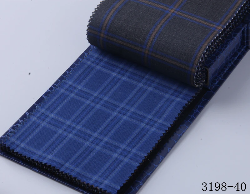 3198-40 На заказ, мужской костюм bespoke, двубортный, серый, в клетку, мужской свадебный смокинг, классический мужской свадебный костюм для мужчин - Цвет: 3198-40