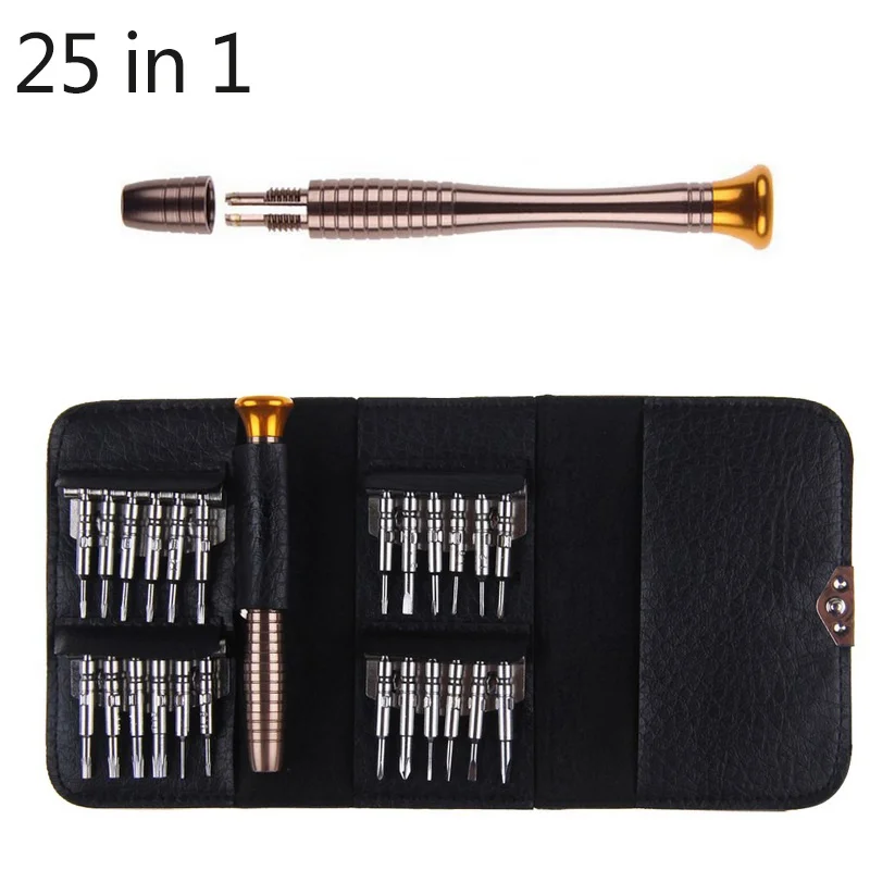 25 In 1 Screwdriver Juneiour 25 в 1 Набор отверток Torx многофункциональные телефонные планшеты компьютеры Инструменты для ремонта прецизионный инструмент для открывания Ремкомплект - Цвет: 25 In 1 Screwdriver