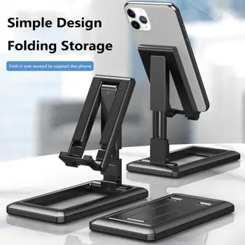 

Foldable Adjustable Phone Tablet Support Stand for Video Record Live Streaming Desktop Tablet Table Mobile Phone Holder Stand