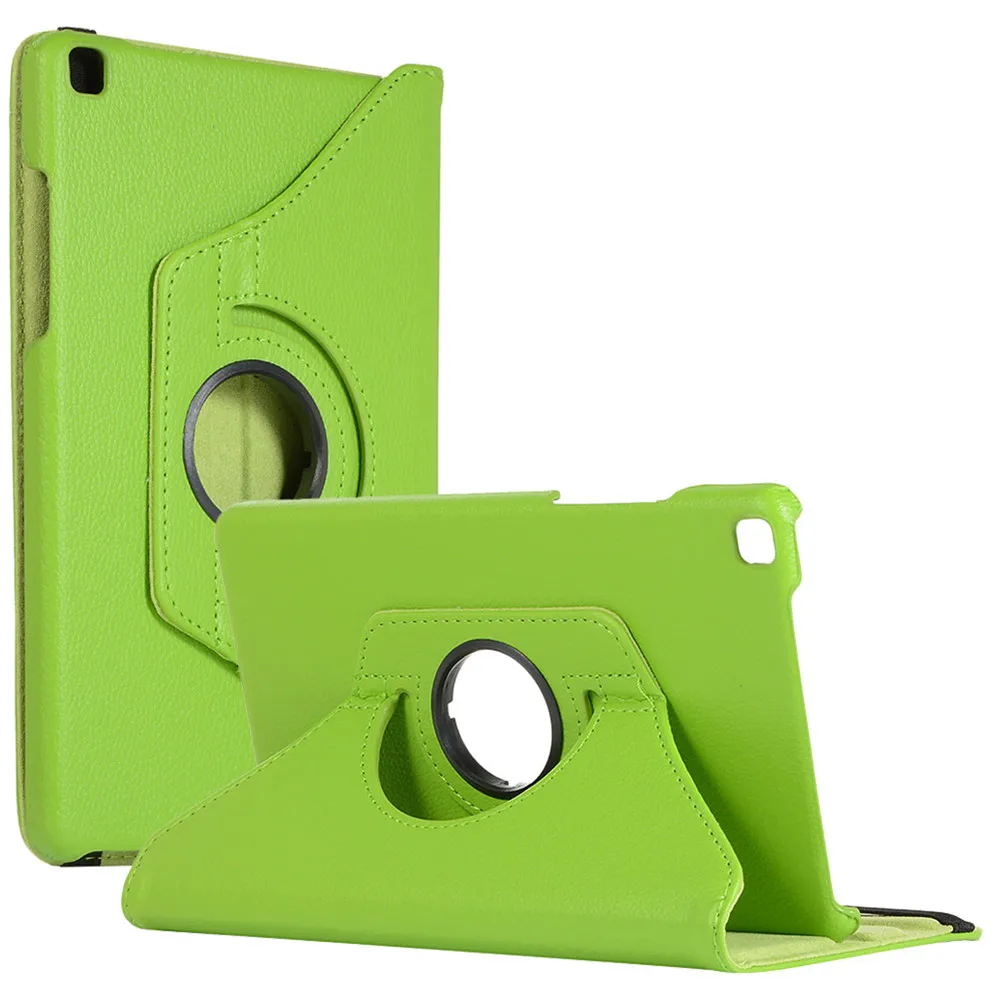 Чехол для samsung Galaxy Tab A 8,0 SM-T290 T295 T297 Funda, чехол с откидной крышкой из искусственной кожи с поворотом на 360 градусов - Цвет: Green