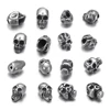 4pcs Stainless Steel Small Hole Skull Beads Double-Sided Spacer Charms for Beaded Bracelets DIY Jewelry Making Accessories ► Photo 2/5