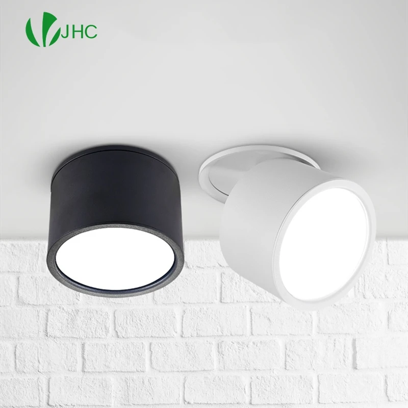 

Dimmable recessed ceiling light 7W 10W 12W 15W AC85V-285V LED recessed surface mounted spotlight