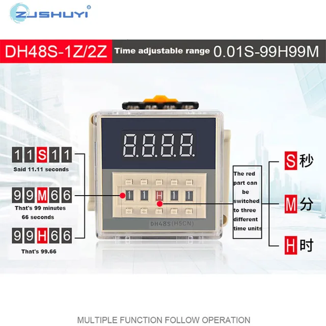 DH48s-s Digital Display Time Relay Cycle Control Time Delay Device 220V High Quality - 图片 5