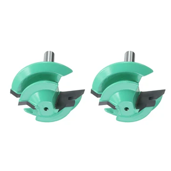 

2PCS 45 Degree 1/4inch Shank 1-1/2inch Miter Router Bit Woodwork Tenon Cutter Wood Processing Vertical Trimmer