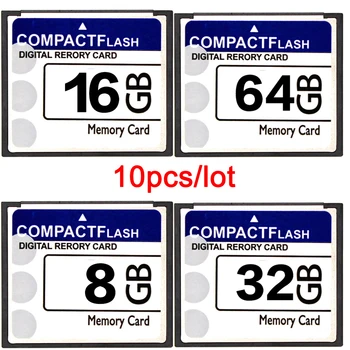 

Wholesale 10PCS/Lot Compact Flash CF Card 128MB 256MB 1GB 2GB 4GB 8GB 16GB 32GB 64GB cf Memory Card for DSLR Machine tool Ipod