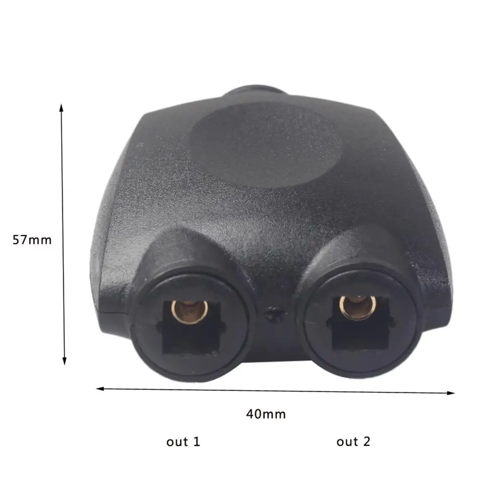 Цифровой SPDIF оптический аудио сплиттер 2 способ разделитель toslink адаптер 1 вход 2 выход SPDIF оптический кабель сплиттер концентратор для CD DVD