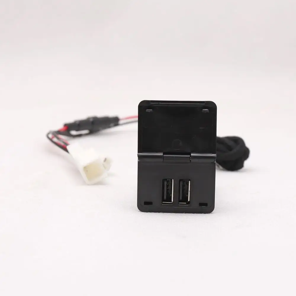 QC3.0 Quickcharge автомобильное заднее зарядное устройство для сидения двойной USB телефон прокладка Адаптер Plug& Play кабель для- Toyota Alphard Vellfire 30 35