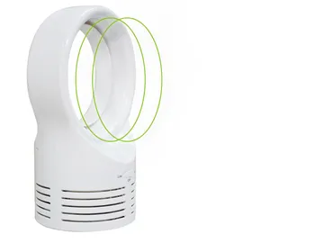 

3 In 1 Mini Cooling Fan Bladeless Desktop Fan Mist Humidifier Led Light Portable Air Conditioner Leafless Table Mini Fan