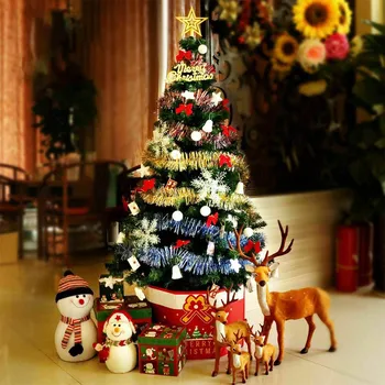 

Artificial Christmas Tree 1.5m PVC Christmas Tree Mini With Iron Base New Year Gifts Xmas Decorations Green