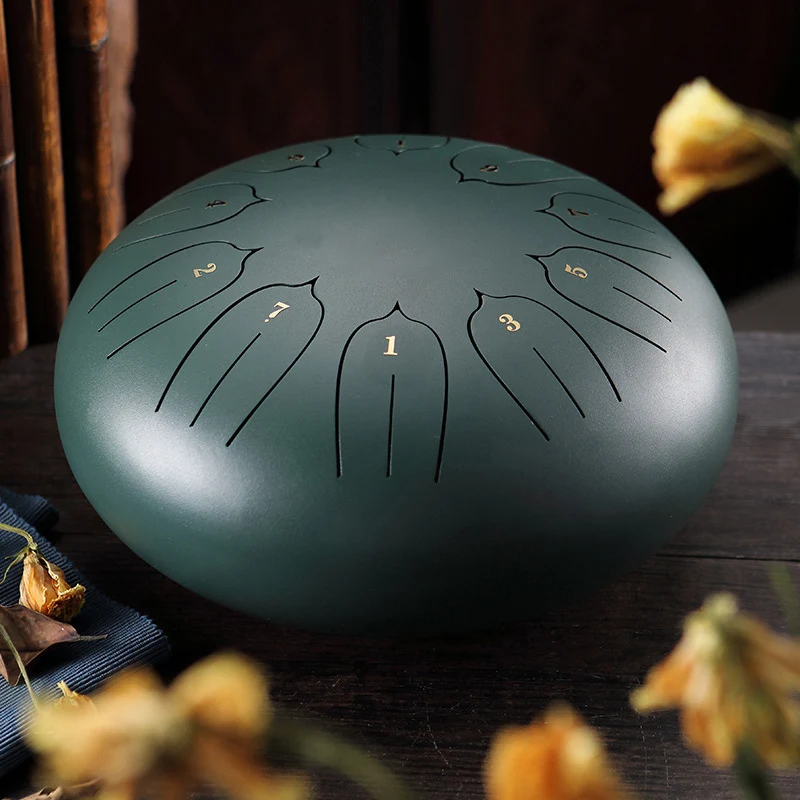 Зеленый 6in 8 тон Сталь язык барабан C Ключ ударный инструмент Handpan барабана с молотки BB55 - Цвет: Зеленый