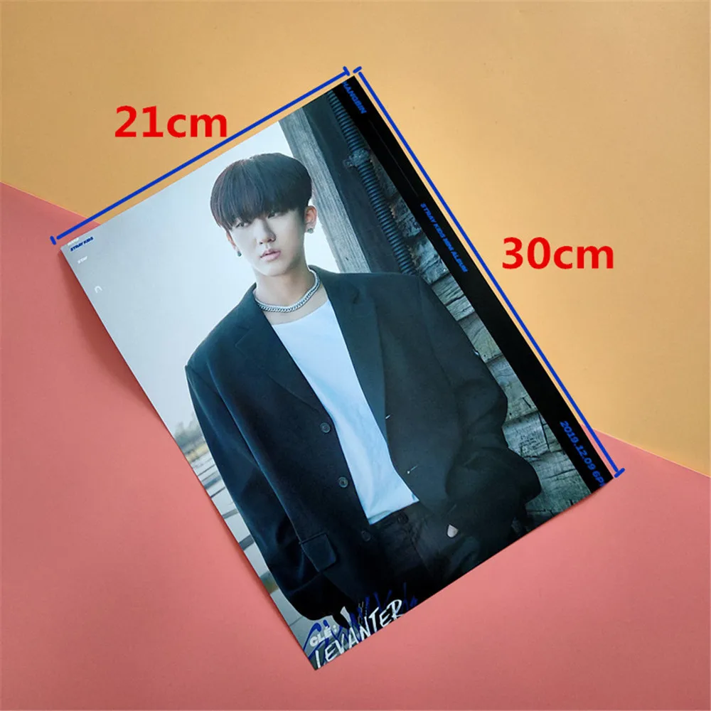 2 шт./компл. 21*30 см Kpop бродячий детский плакат альбом левантер фото самоклеящийся HD Альбом Плакат Наклейка Банг Чан Феликс Hyunjin