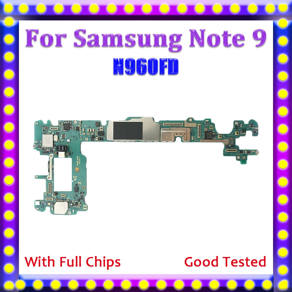 Для samsung Galaxy Note 9 материнская плата N960FD, разблокированная материнская плата для samsung Galaxy Note 9 N960FD материнская плата с Android