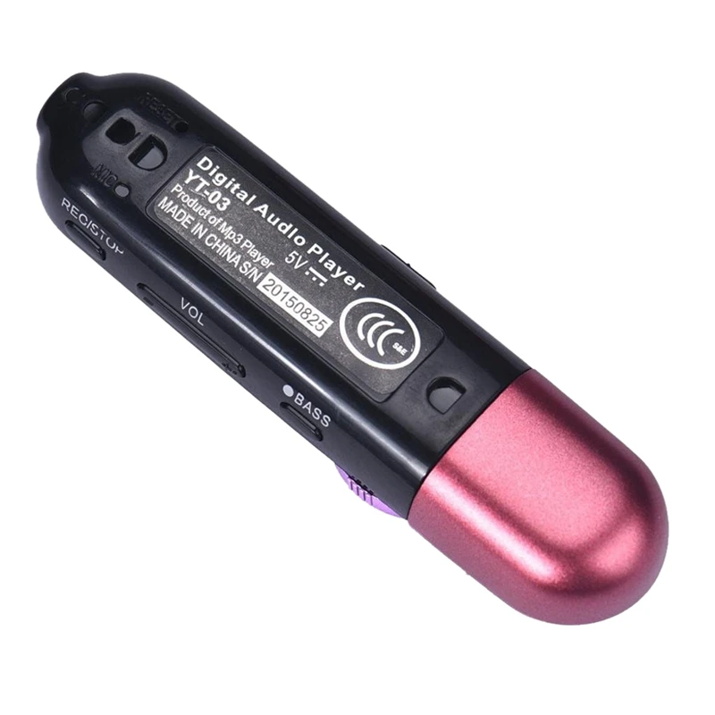 AAAE Top-2pcs lcd USB карта MP3-плеер 16 GB lcd Usb экран радио Музыка MP3 FM tv Flash плеер-розовый и синий