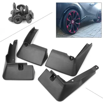 

C-HR Car Front Rear Mud Flaps 4pcs Mudflaps Splash Guards Mudguards Fender Cover For 2018 2019 Toyota CHR