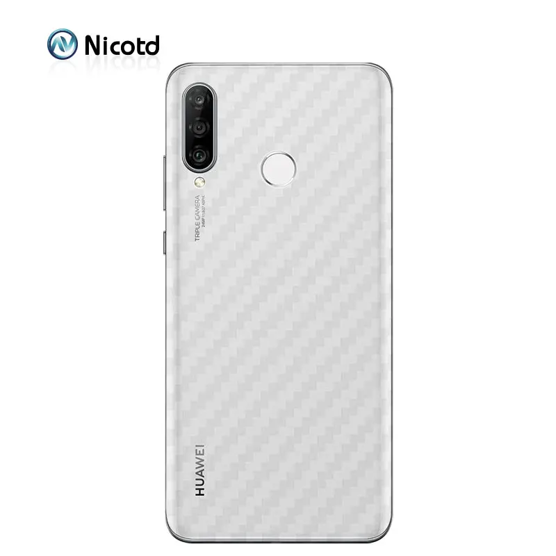 Nicotd 3D углеродное волокно защитная задняя пленка для Huawei Honor 8X MAX 8C 8 9 10 LITE 10i на P30 Lite