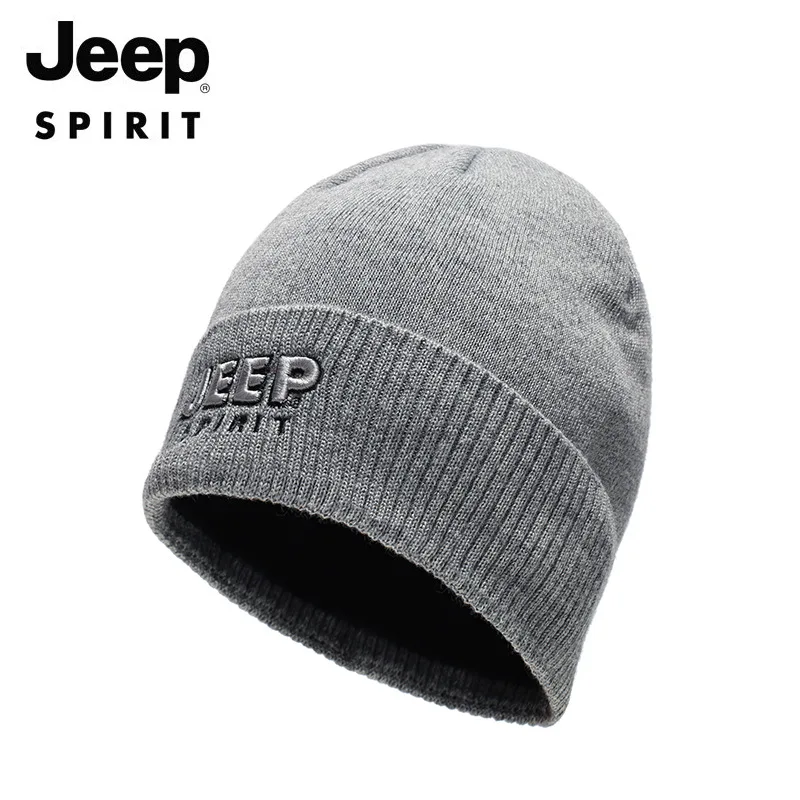 Бренд JEEP SPIRIT, зимние шапки для мужчин, теплая шапка, женская зимняя Лыжная шапочка, шерстяная вязаная теплая шапка с буквенным принтом, s Gorros Mujer Invierno