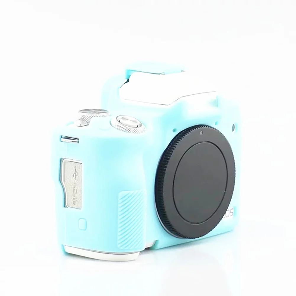 Blue M50 Силиконовый противоударный Модный водонепроницаемый чехол для камеры с защитой от царапин, мягкий чехол для Canon M6 M10 M50 - Цвет: Blue M50