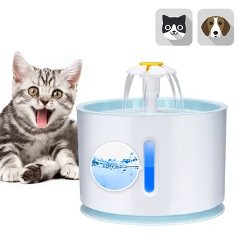 

Automatic Pet Cat Water Fountain Dispenser USB LED 2.4L Ultra Quiet Dog Drinking Bowl Drinker Feeder Bowl Pet Drinking Feeder