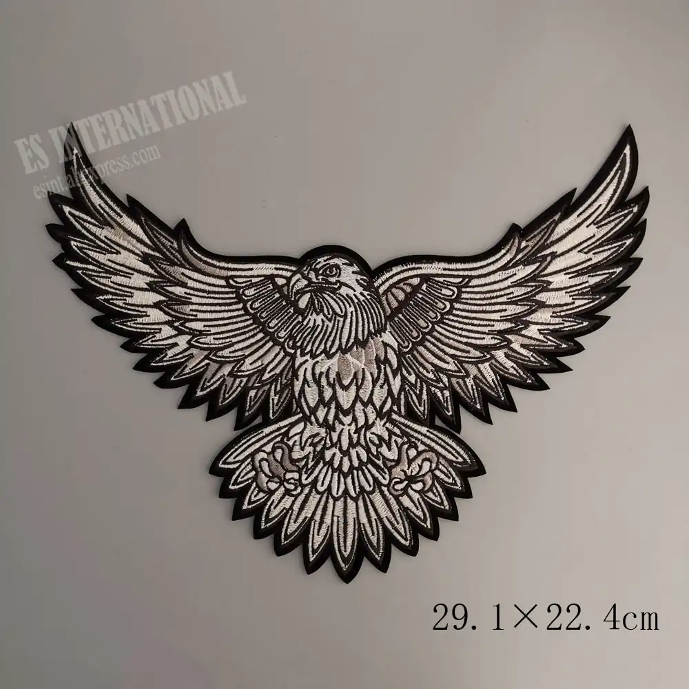 Large Eagle Iron on Patch Large Eagle Patch Large Eagle Back Patch for Jacket Large Eagle Biker Patch Large Eagle Motorcycle Patch for Men