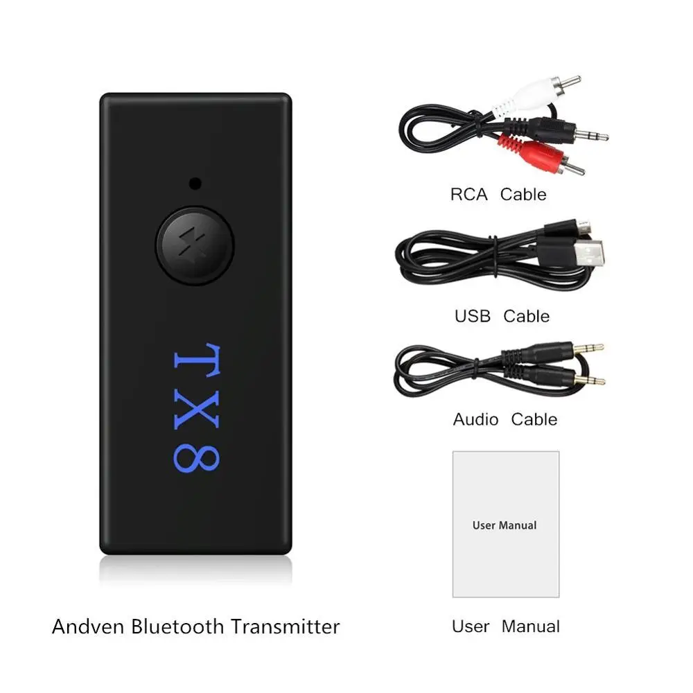 Беспроводной Bluetooth передатчик с RCA входом и штекером 3 5 мм|mp3 transmitter|bluetooth mp3