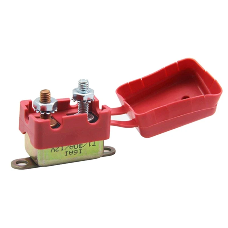

Metal automatic reset fuse bolt circuit breaker car circuit breaker battery Protection belt fixed wing double short foot strap b