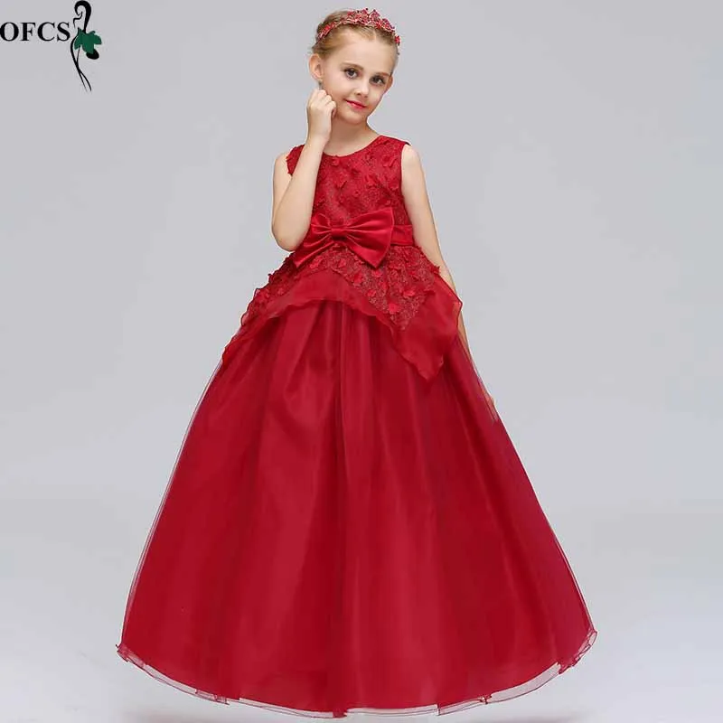 Платье с цветочным узором для девочек; вечерние платья без рукавов с бантом; красивая детская одежда с цветочным рисунком; платье принцессы для девочек; официальная одежда
