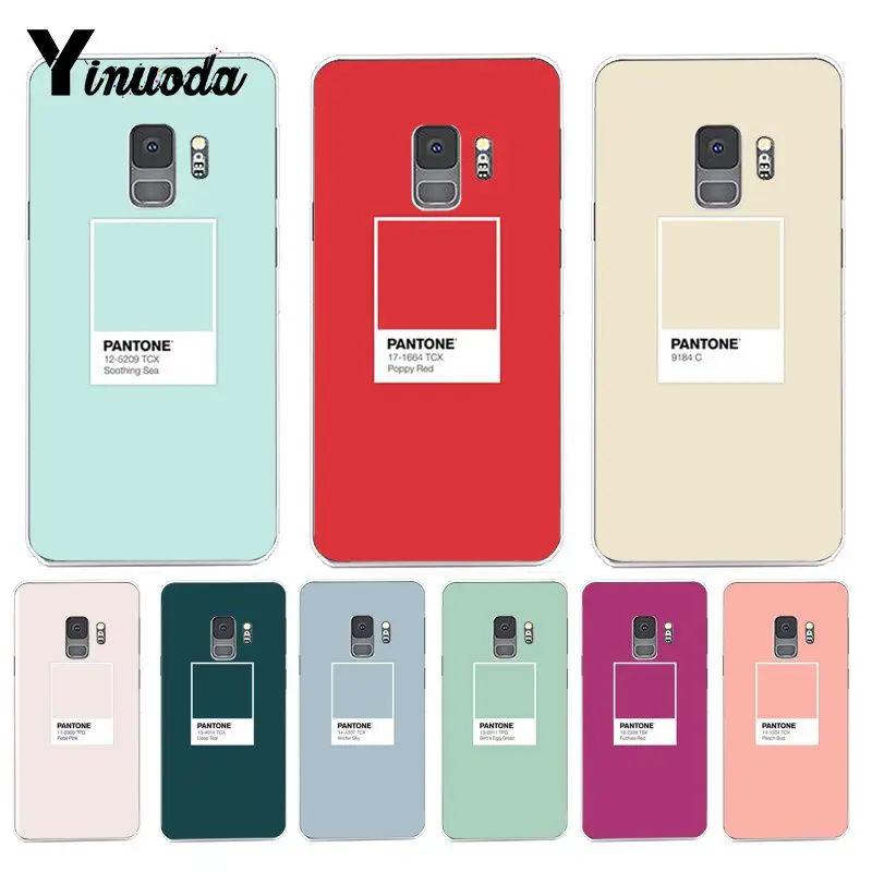 Yinuoda Pantone candy цветной узор, резиновый мягкий чехол для телефона, Аксессуары для samsung S9 S9 Plus S8 S8plus S7 S6 S10, чехлы для мобильных телефонов