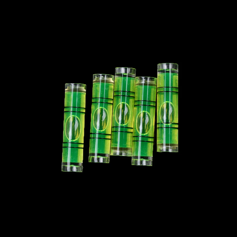 Promotions!! 5Pcs/Lot Size 9.5*40mm DIY Bubble Level Spirit Level High Accuracy Inclinometer Liquid Level Indicator For Compass