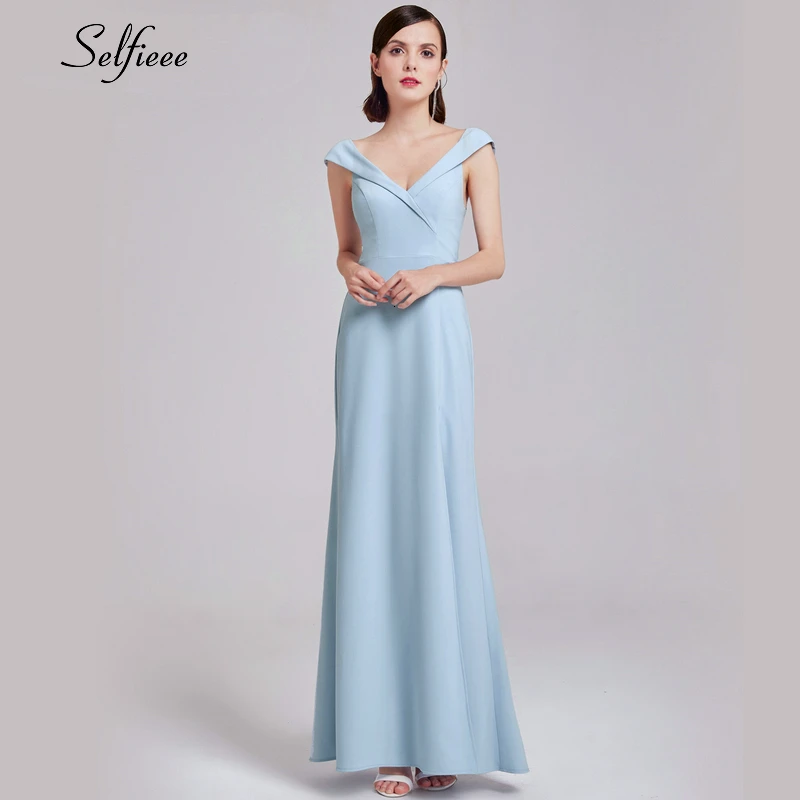 Online Neue Mode Blau Maxi Kleid Asymmetrische One Schulter Ärmellose Seite Split Elegante Lange Party Kleid Vestidos De Fiesta 2020