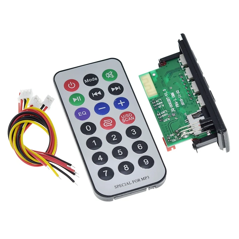 Tzt auto audio usb tf fm radio modul drahtloses bluetooth 5v 12v mp3 wma decoder board mp3 player mit fernbedienung für auto – Detail 7