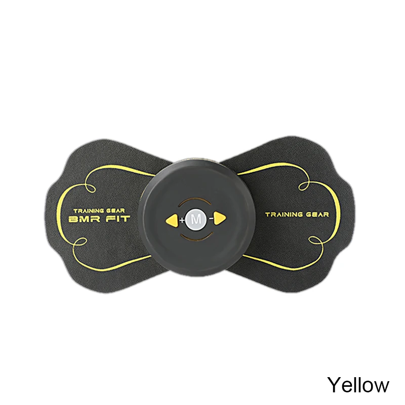 1pc USB YELLOW USB EMS беспроводной стимулятор мышц умный фитнес-тренажер для тренировки живота Электрический массажер для похудения - Цвет: 1pc USB YELLOW