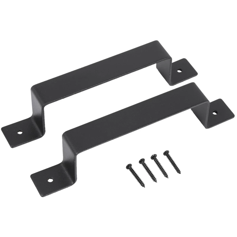 Черная ручка для раздвижной двери сарая 2 шт. набор ворот кухонной мебели шкафа