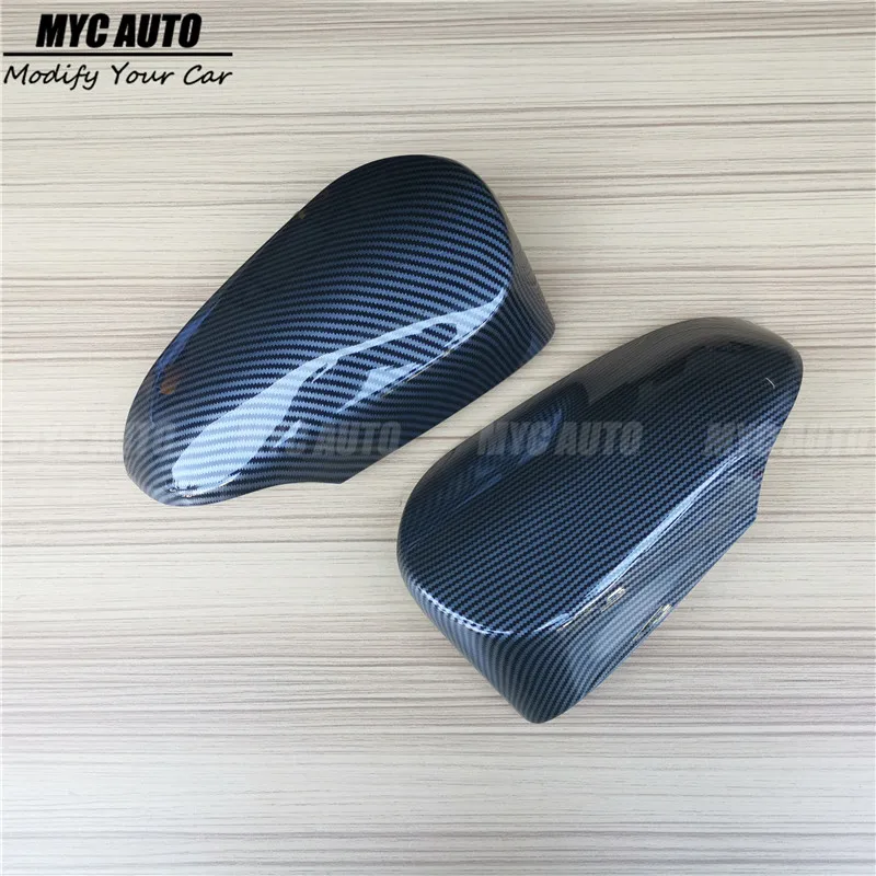Углеродное волокно зеркальная Крышка для Toyota Camry 2007 2008 2009-2012 2013- для оптики+ сменная задняя сторона зеркало заднего вида крышки