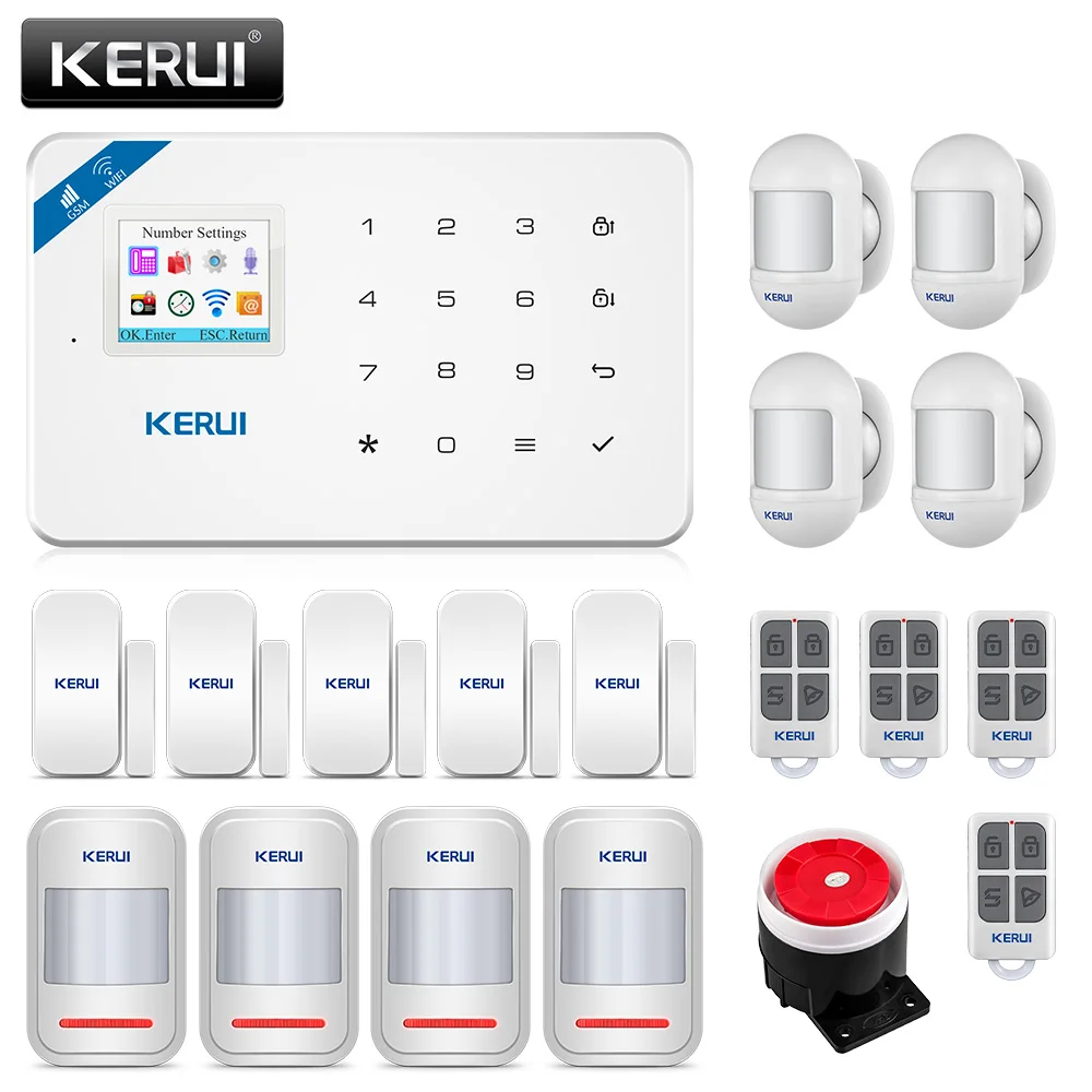 KERUI W18 1 7 дюймовый цветной экран WIFI GSM телефон Беспроводное приложение