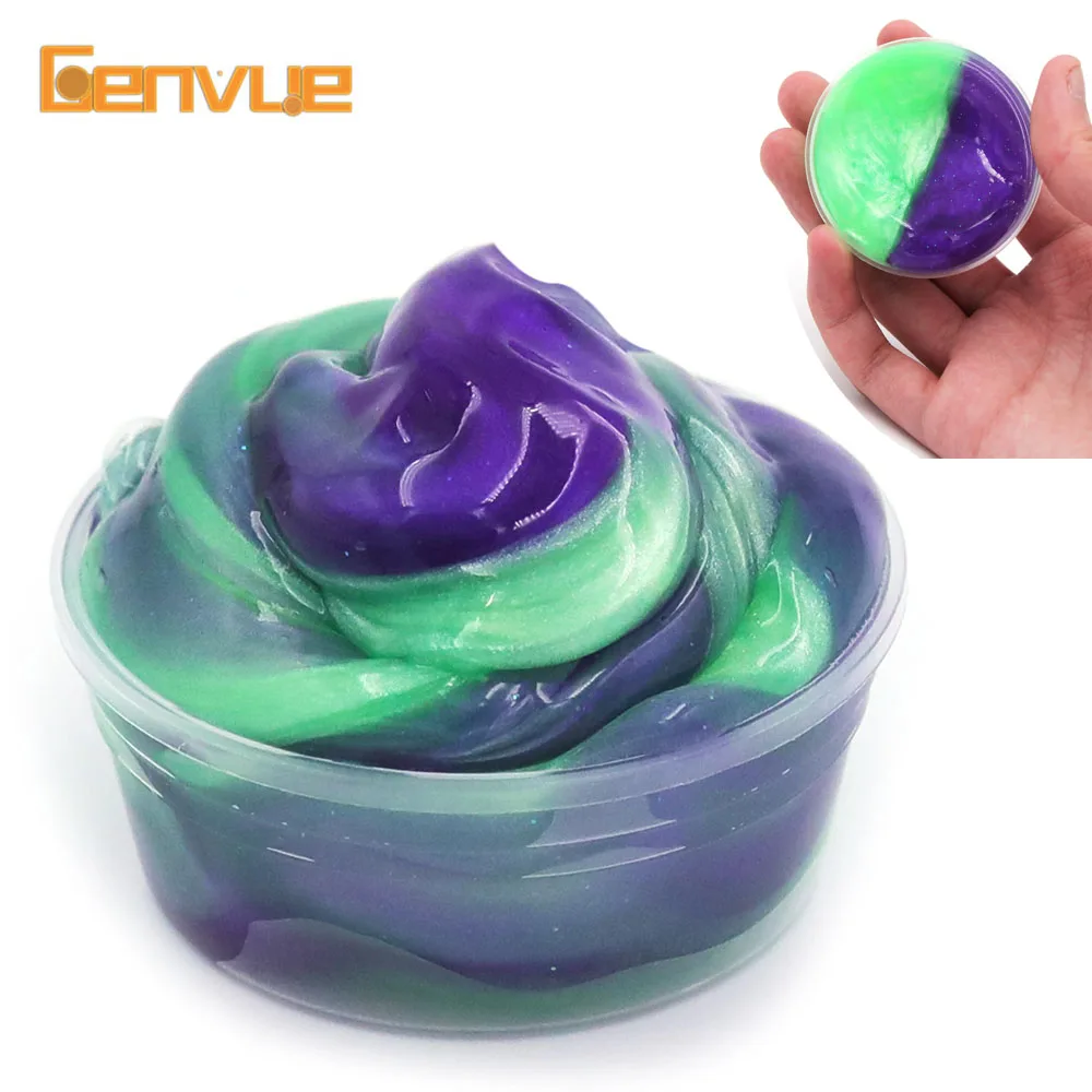 

New Fluffy Slime Glitter Putty Soft Clay Light Playdough Lizun Slime Supplies Charms Plasticine Gum Polymer Clay Antistress