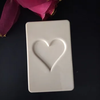 

PRZY silicone mold silicone soap molds rectangle Poker card heart DIY playing card hearts soap making moulds resin clay molds