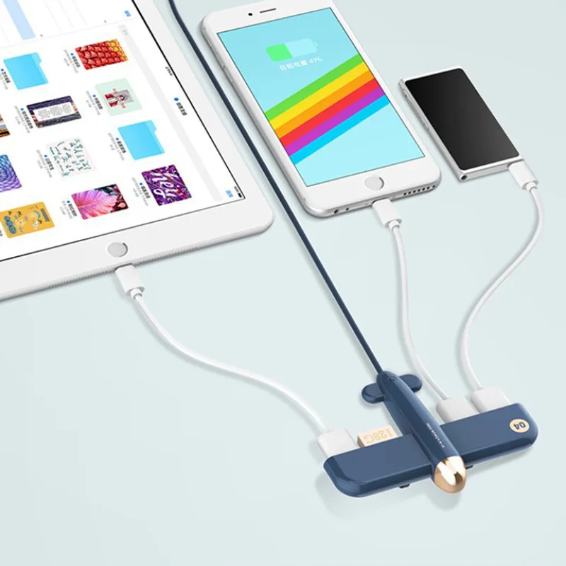 Маленький самолет usb-хаб 2,0 мульти usb-хаб USB Высокоскоростной разветвитель 4 порта 2,0 Hab устройство для чтения карт SD TF для ПК Компьютерные аксессуары