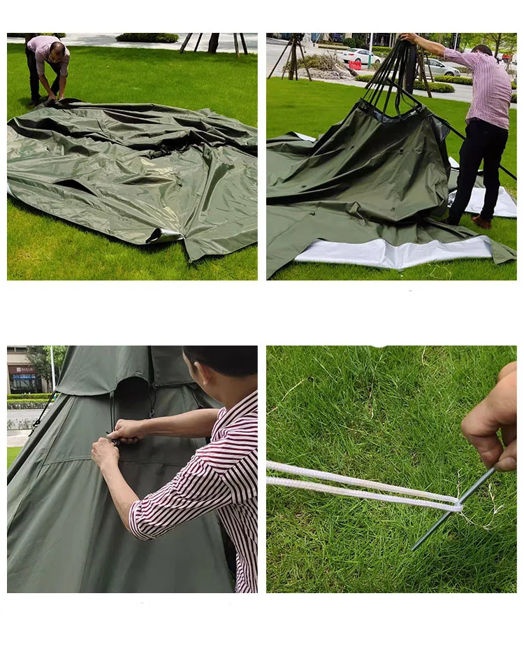 Used By Many People Waterproof Outdoor Cold-proof Moisture-proof Portable Collapsible tight Carpas De Camping Camping Tent
