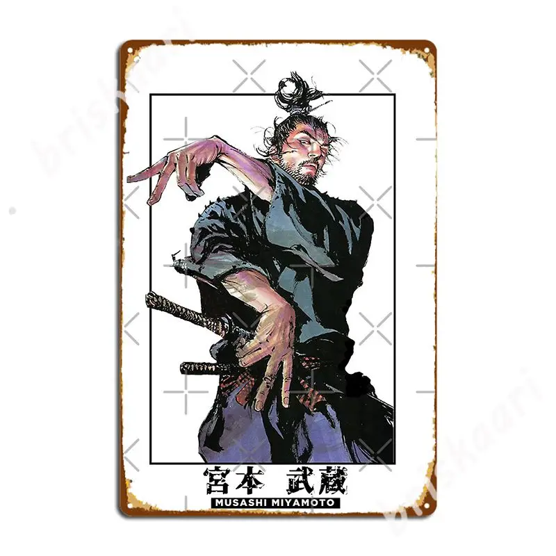 

Musashi Miyamoto-художественная коллекция цветных панелей металлические знаки классические таблички для гостиной настенные разноцветные плакаты