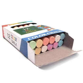

Coloured Chalk for Blackboard and Street Children's and Teachers Chalk 10 Box(120Pcs)