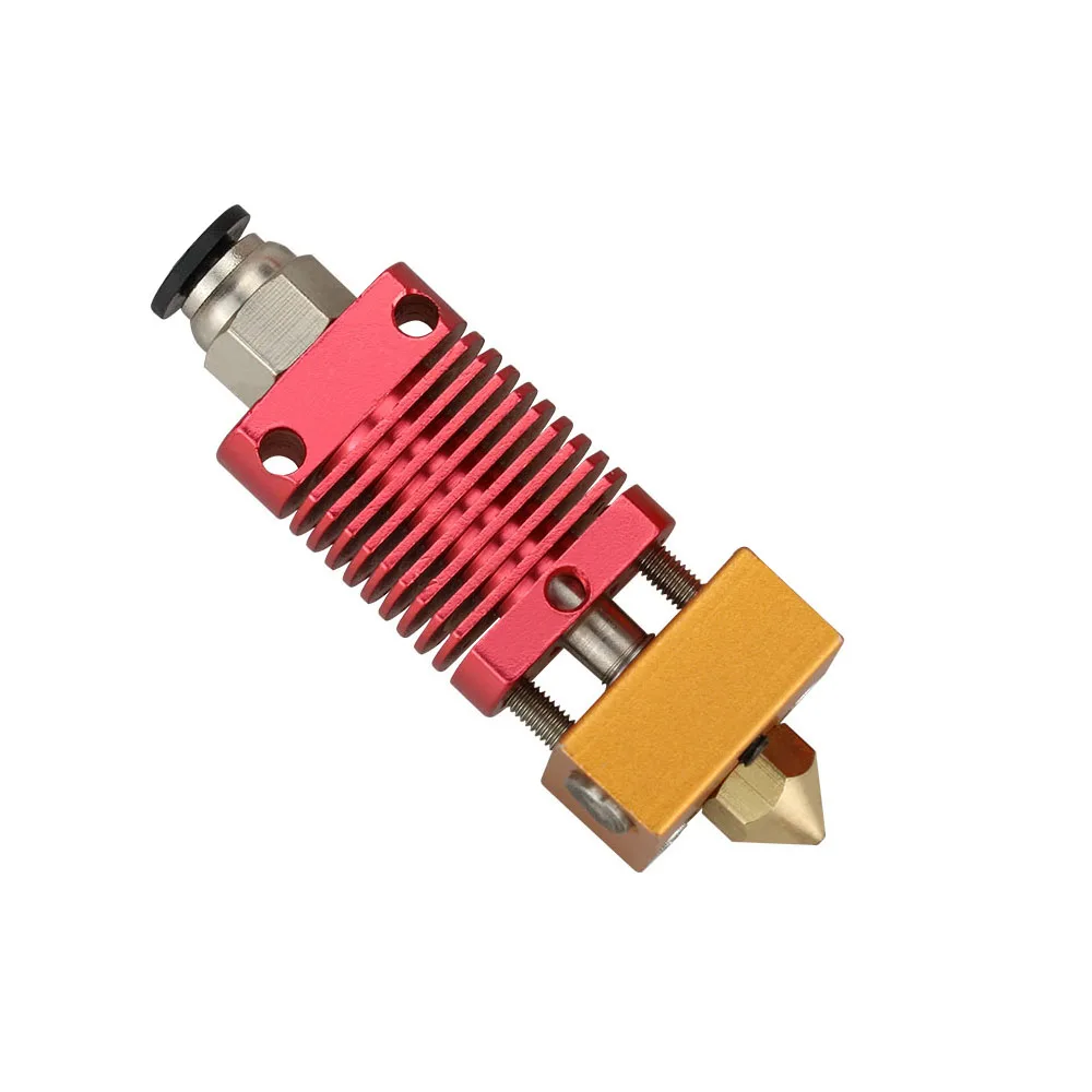 Собранный 1,75 мм Экструдер Hotend комплект алюминиевый тепловой блок для 3d принтера Ender-3/CR-10/CR-10S с 0,4 мм сопло принтера - Цвет: Only Extruder